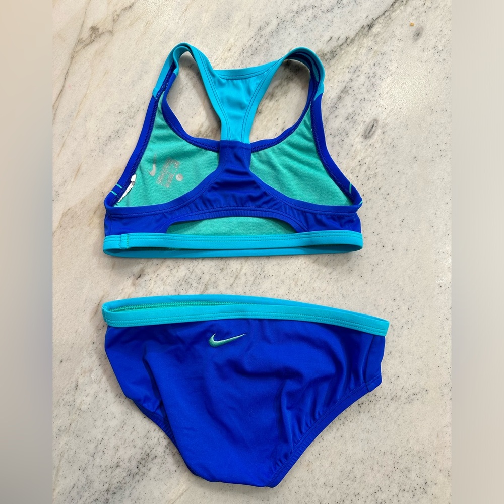 🆕️ Nike 2-Pc. Swooch Racerback Bikini Swimsuit LP - Picture 6 of 8